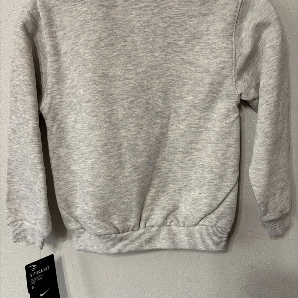 Nike Boy’s Gray 2pc Set with Black Lettering and White Swoosh‎